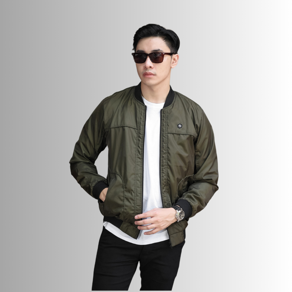 Scarmory Jaket Pria Maverick Green Jaket Outdoor Anti Air