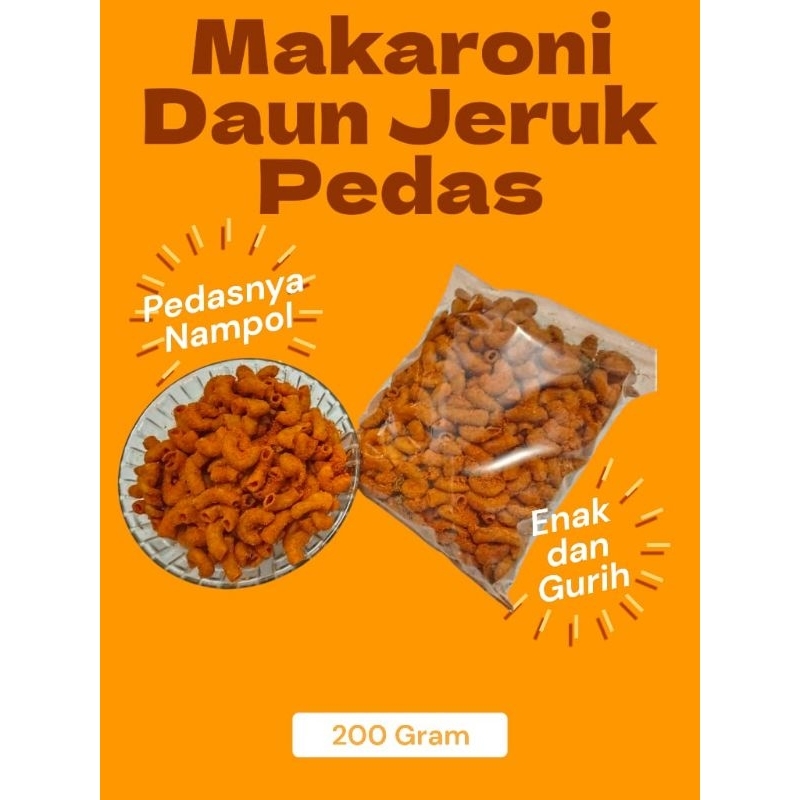 

makaroni daun jeruk rasa pedas 200gram