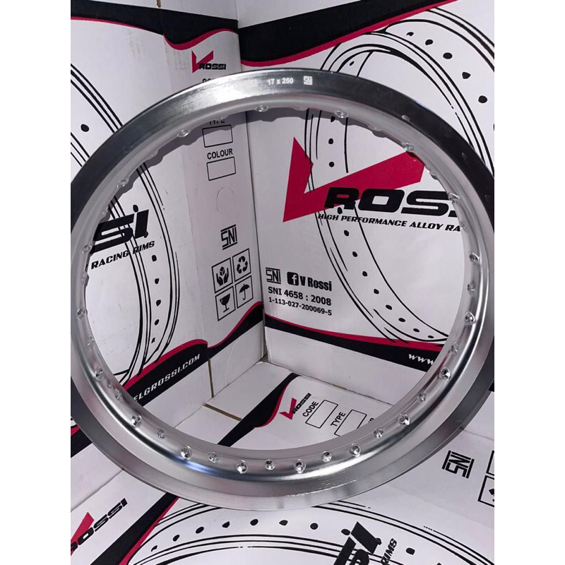 Velg Rossi 250 & 300 17 H36 warna silver