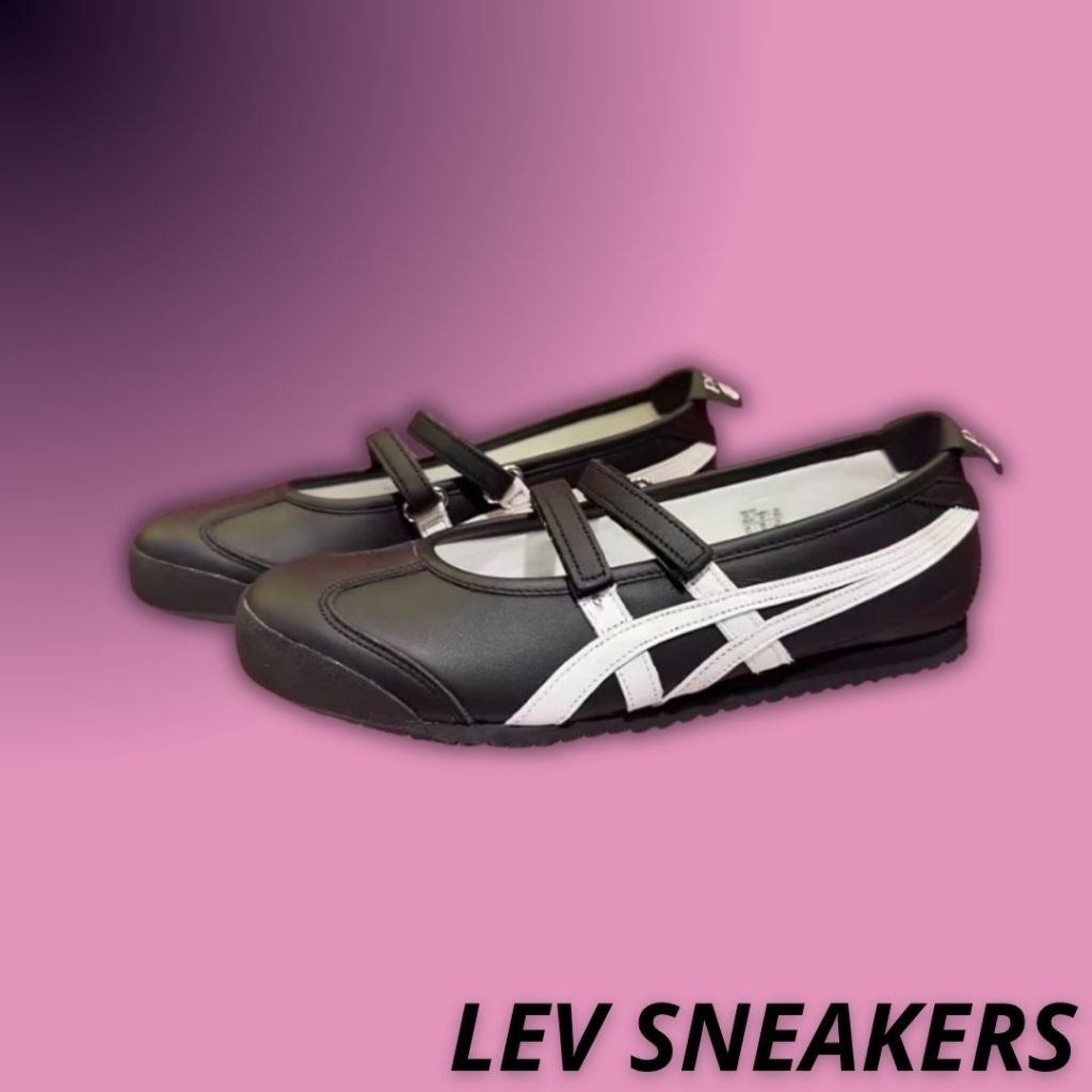 Sepatu Patou x Onitsuka Ballerina Black White