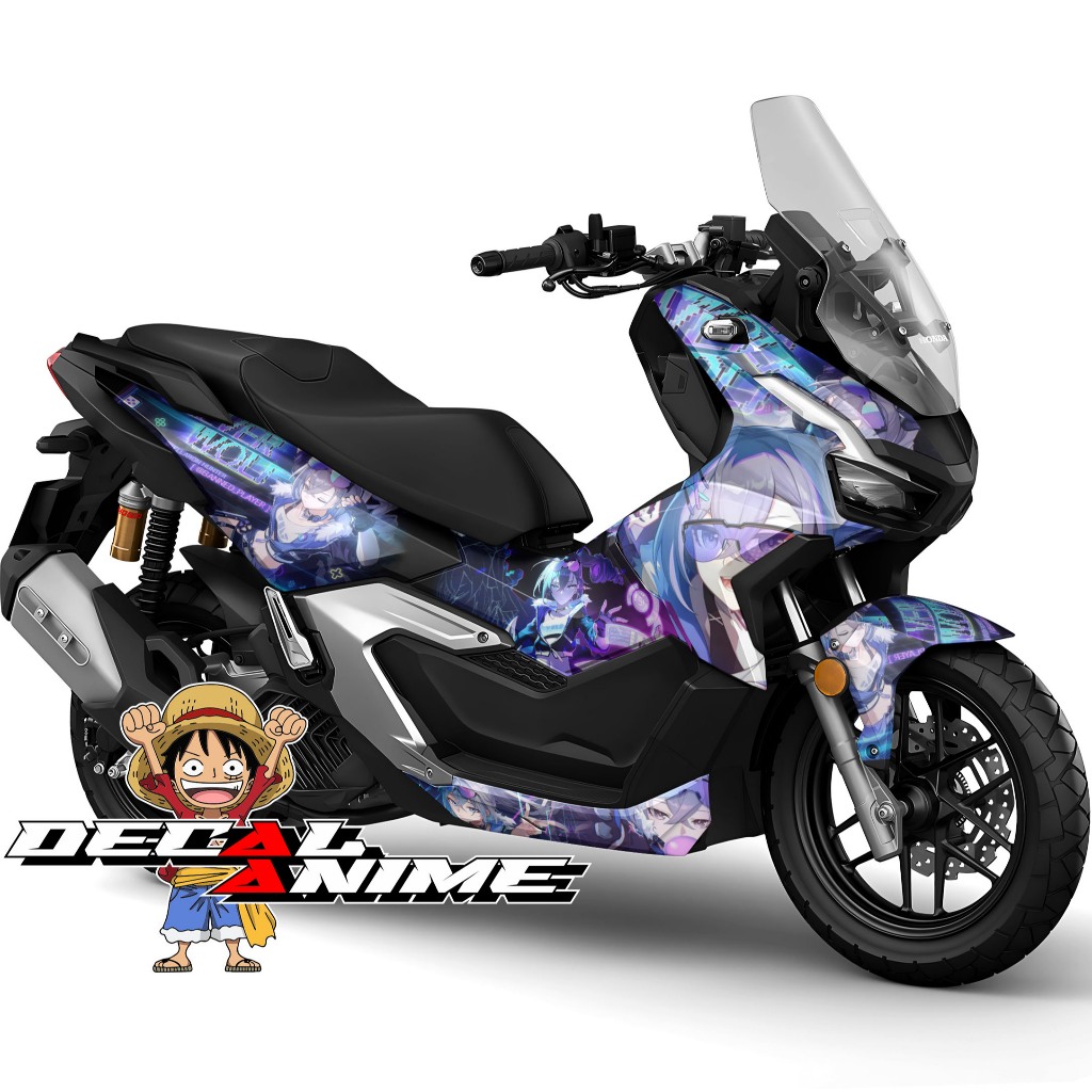 [Decal Anime] Decal ADV 150 Full body Stiker Full body Honda ADV 150 - ADV 160 Anime Silver Wolf