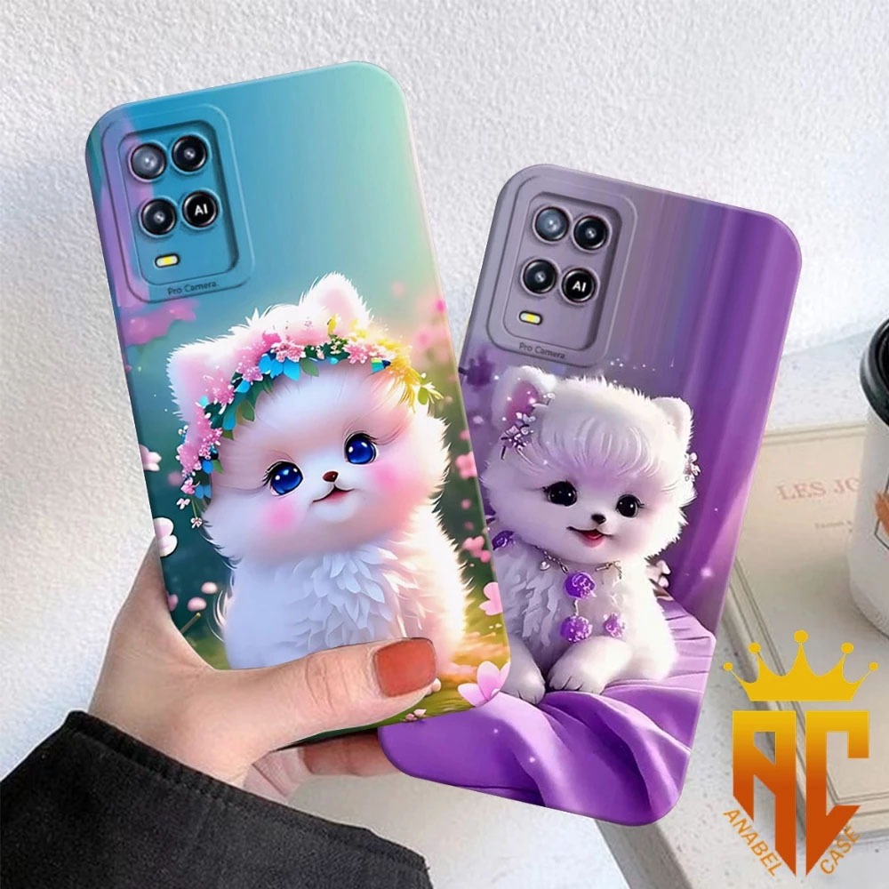 CASE OPPO A54/ OPPO A55 Motif Anabul Cantik - Case Oppo - Case Kucing - case kekinian - case Cewek -