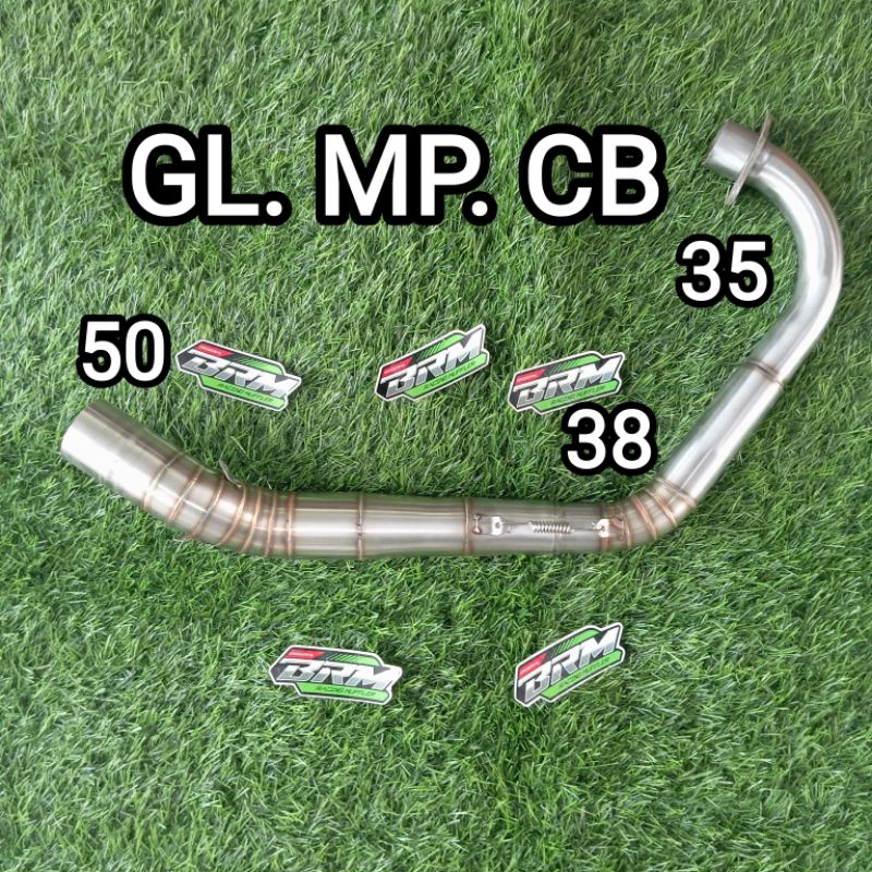 LEHER Knalpot herex megapro cb gl 35/38/50 pnp tinggal pasang