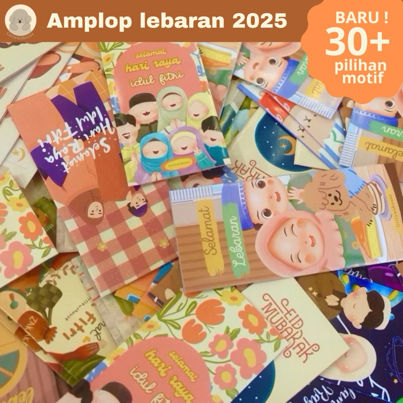 

(ISI 10pcs) Amplop Lebaran 2025| Amplop Idul Fitri Baru Littlewshouse