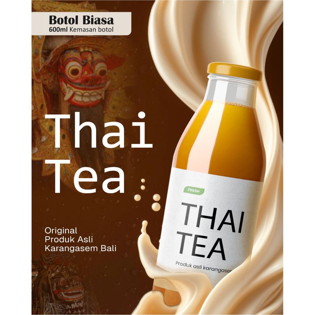 

[Botol 600ml] Thai Tea Dikemas Botol 600ml