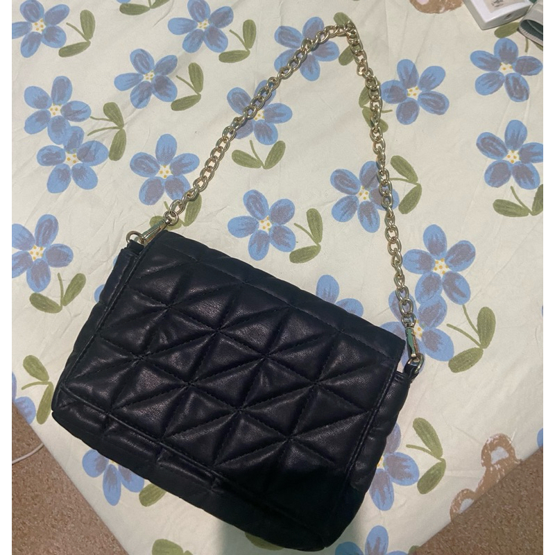 Pl Tas Selempang Miniso Hitam