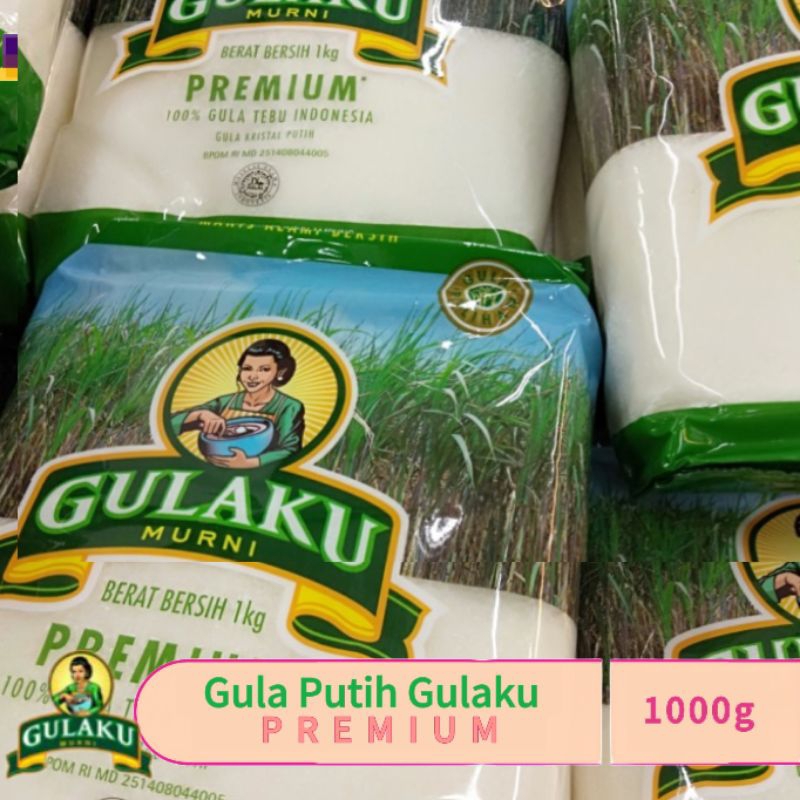 

Gula Putih GULAKU Premium 1kg kemasan Hijau