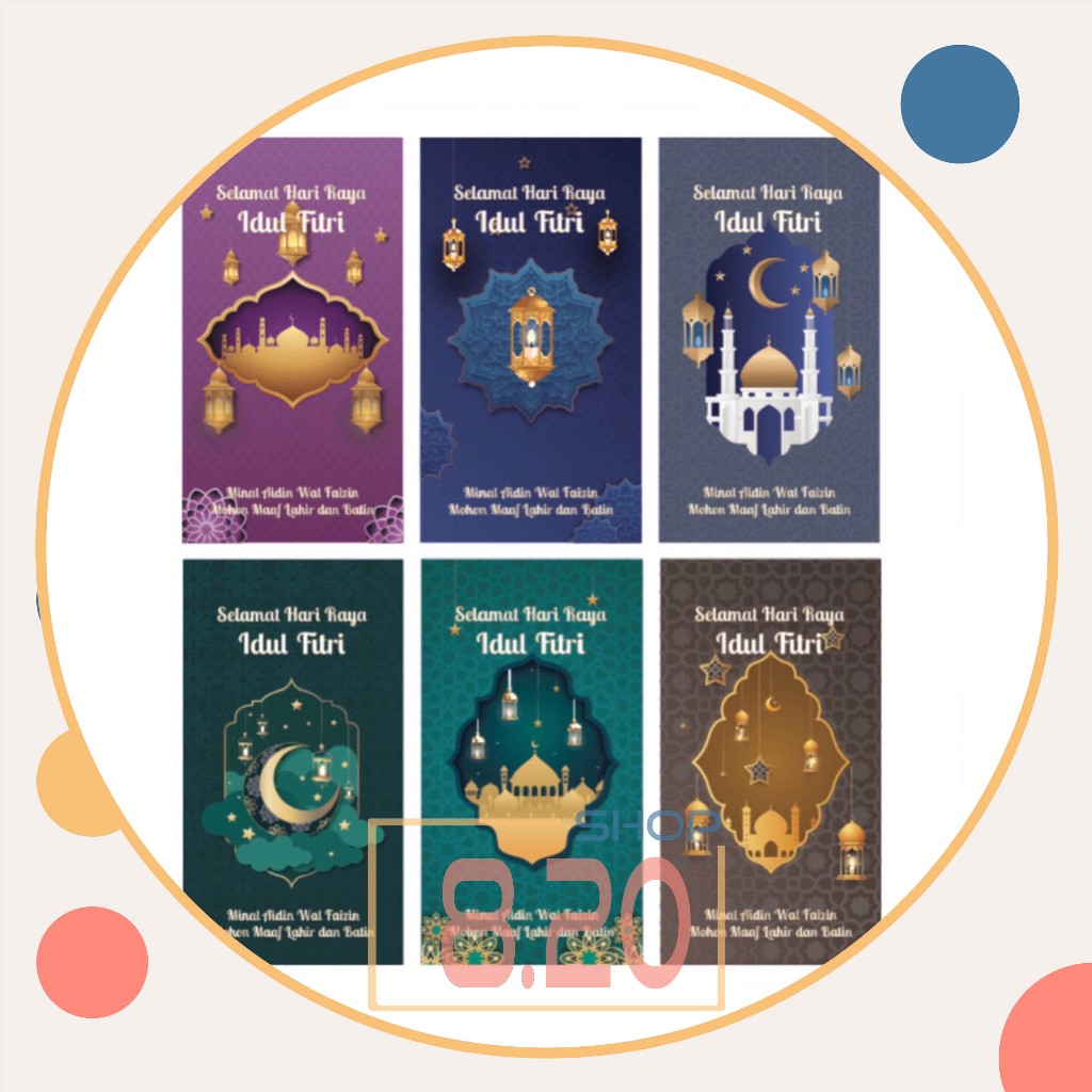 

Perlengkapan Idul Fitri Lebaran Angpao Amplop Uang Premium Ornamen Poly Emas Timbul