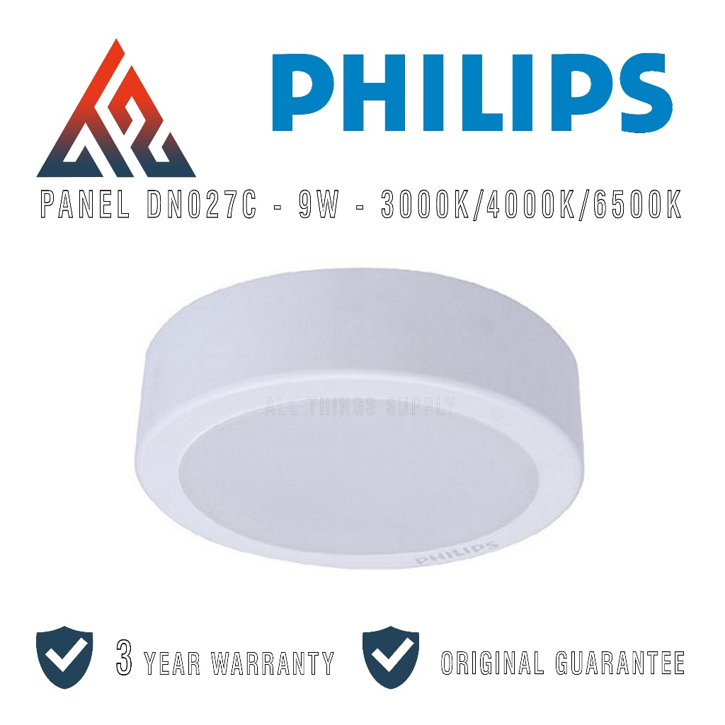 Philips DN027C G3 Lampu Downlight Outbow 9W LED9 Bulat D150 - 9 W 9 Watt 9Watt
