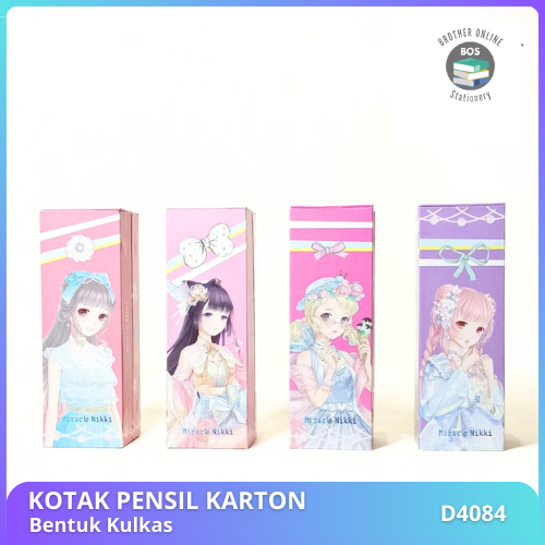 

BOS Kotak Pensil Karton Berdiri/Tempat Pensil Organizer/Pencil Case