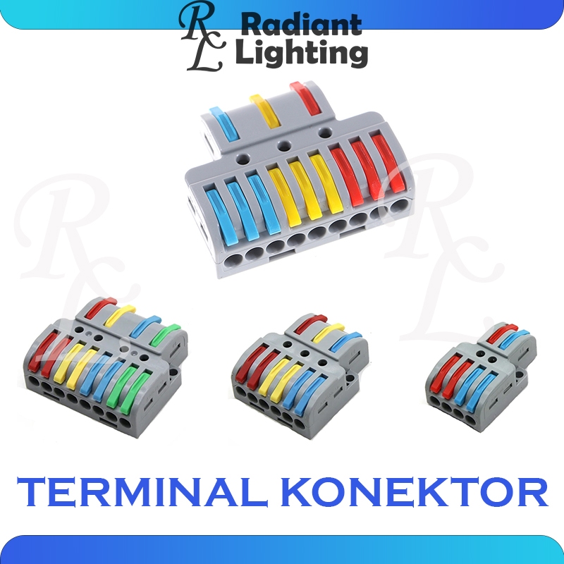 Terminal Konektor Kabel Listrik PCT Wago Split Wire Connector Cable