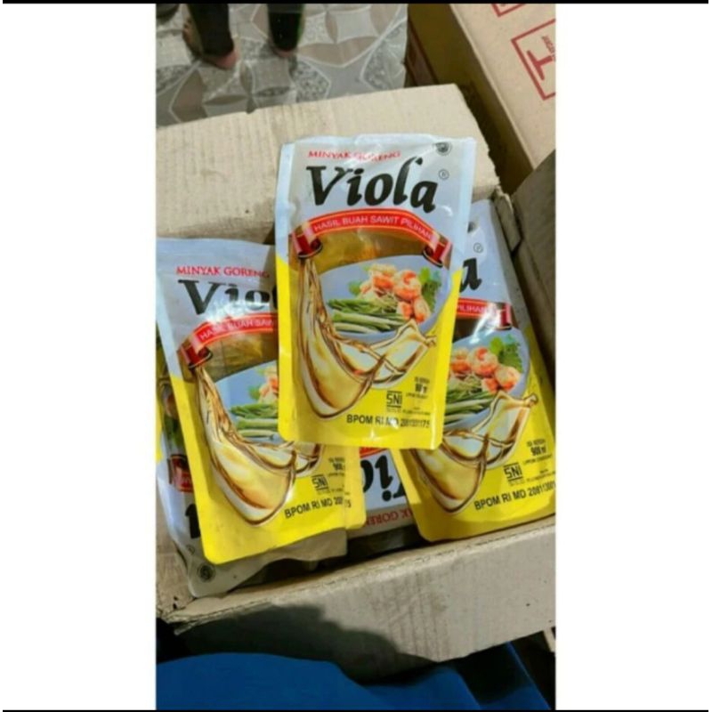 

Minyak goreng viola kemasan 900 ml pouch&botol