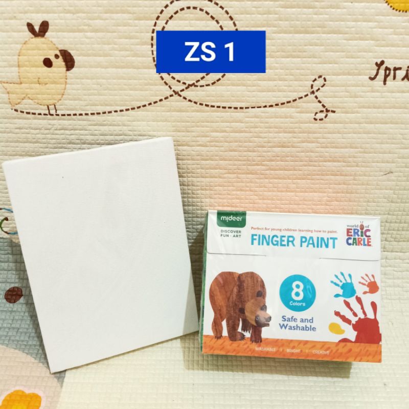 

Mideer Washable Finger Paint 8 Colour + Free Canvas Lukis Uk: 15 CM x 20 CM / Cat Lukis Tangan Anak