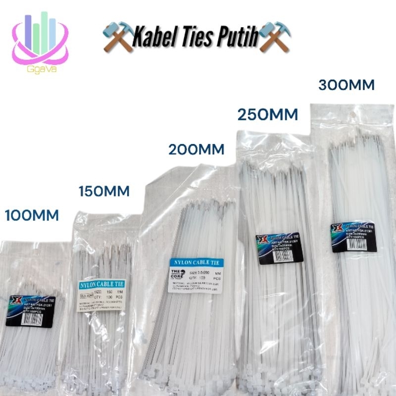 

Kabel Ties Putih uk 100MM,150MM,200MM,250MM,300MM