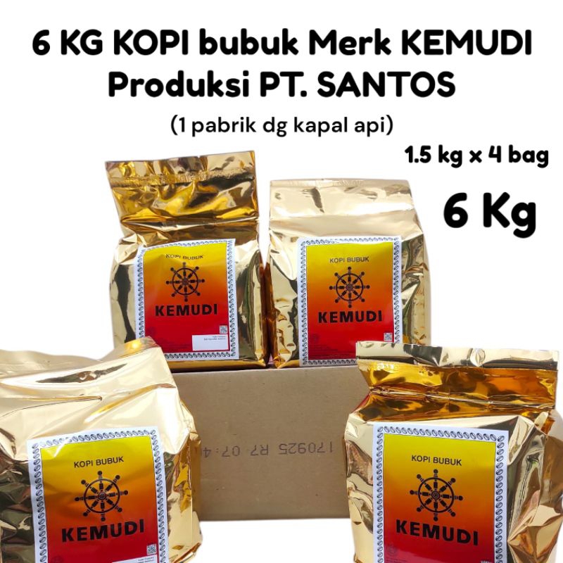 

6 Kg kopi bubuk KDM isi 4 bag 1.5kg