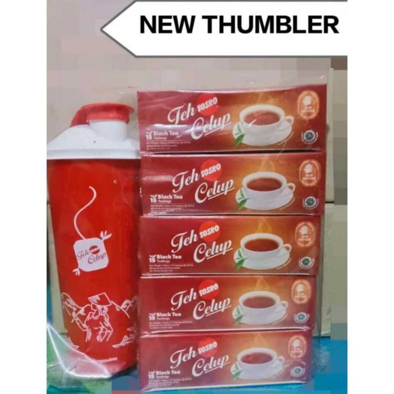 

Paket Teh Celup Sosro isi 5box Free Tumbler