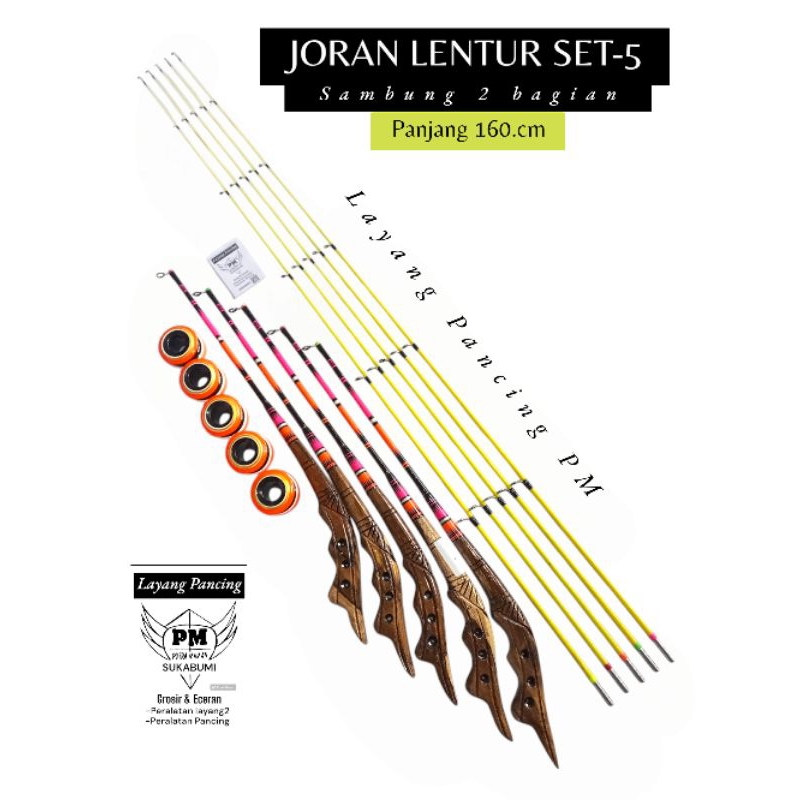 JORAN LENTUD LENTUR SET 5 panjang 150cm 210.cm