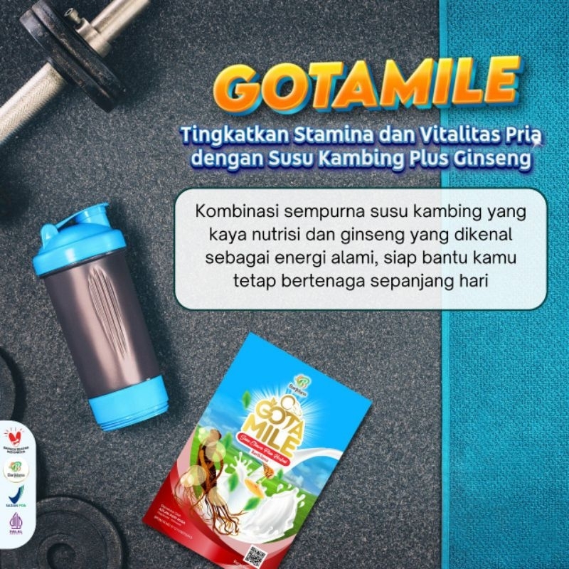 

GOTAMILE 200GR SUSU KAMBING ETAWA PLUS GINGSENG MENINGKATKAN STAMINA PRIA