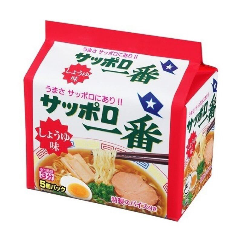

Sapporo Ichiban Shoyu & Miso Ramen 5pcs (5x100gr)