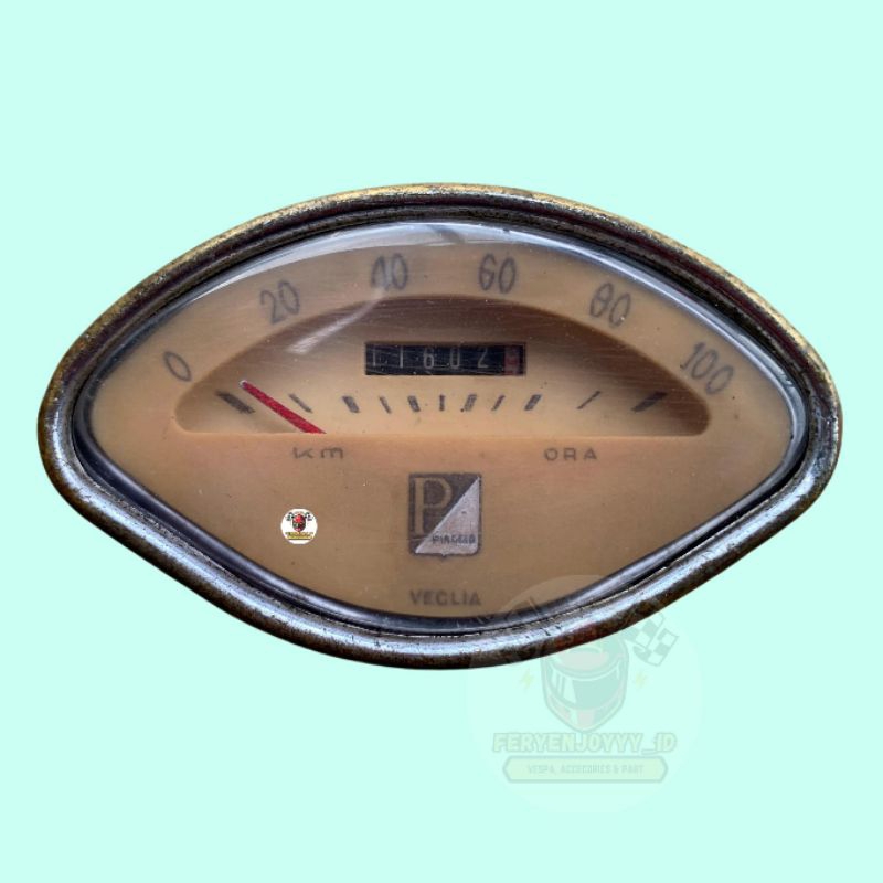 SPEEDOMETER OVAL P/ 100 ORIGINAL VESPA VBA VBB SPRINT S GL