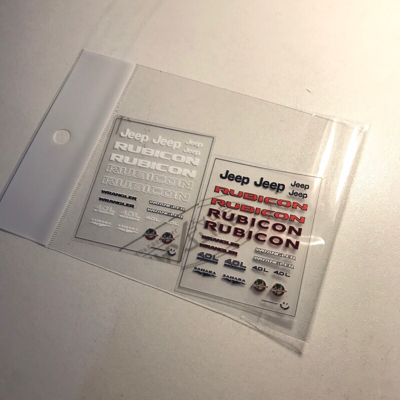 sticker rc rubicon mn128 skala 1:12