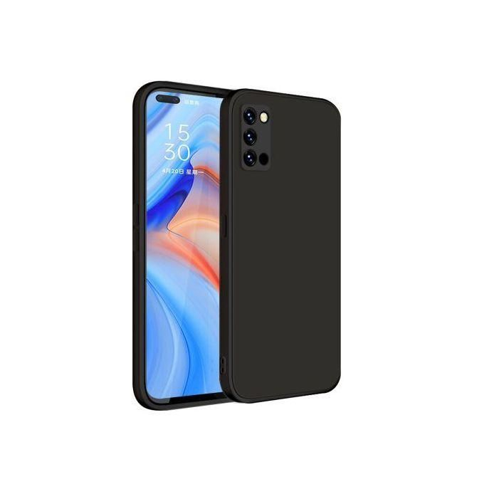 OPPO RENO 4F CASE MATTE SOFT BLACK SLIM PREMIUM
