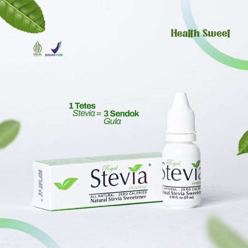 

ROYAL STEVIA SWEETENER 15ml, Pemanis Alami Pencegah Diabetes