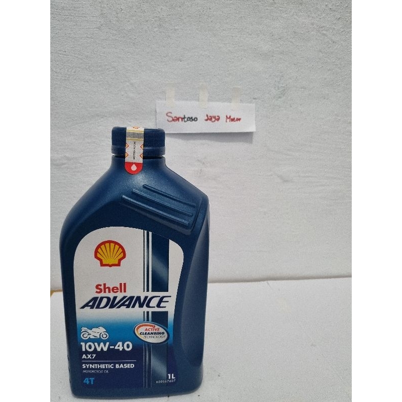 Oli Shell Advance 7 AX7 1000 ML 1 L SAE 10 W - 40