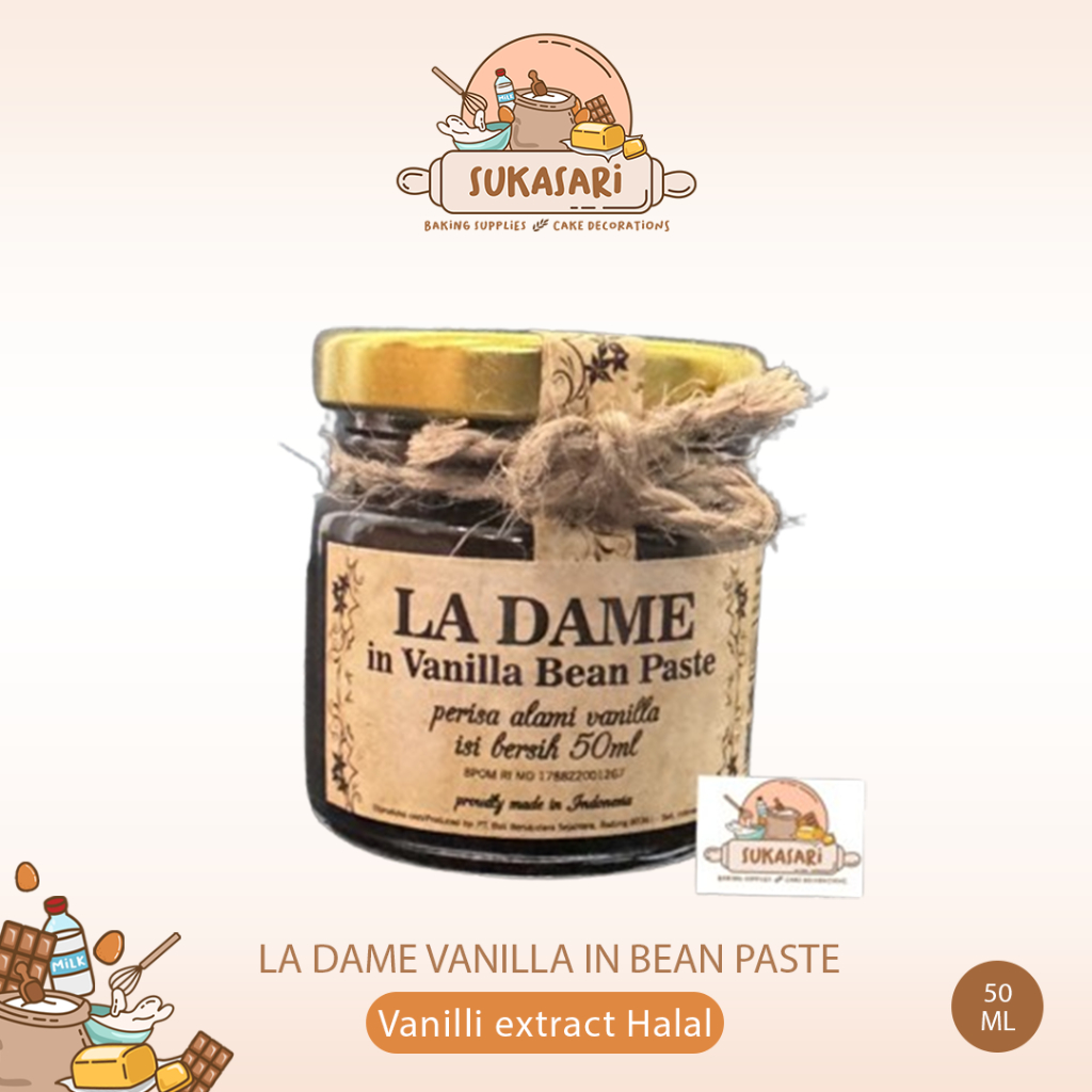 

La Dame Vanilla in Bean paste 50 ML Perisa Alami Vanilla Vanilli Halal