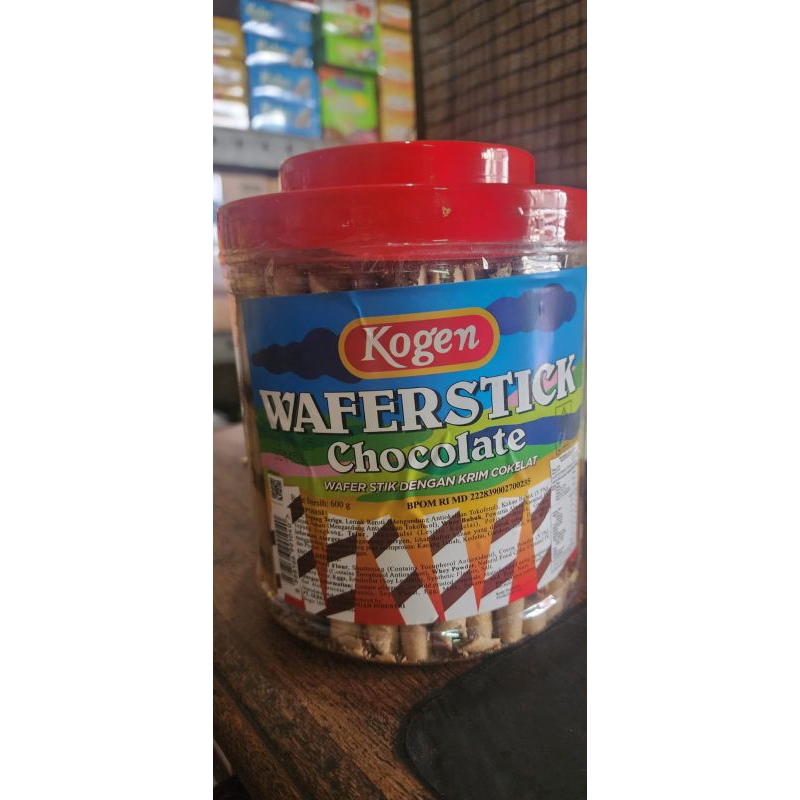 

Kogen Waferstick Chocolate (wafer syok dalam krim cokelat) isi 600gram