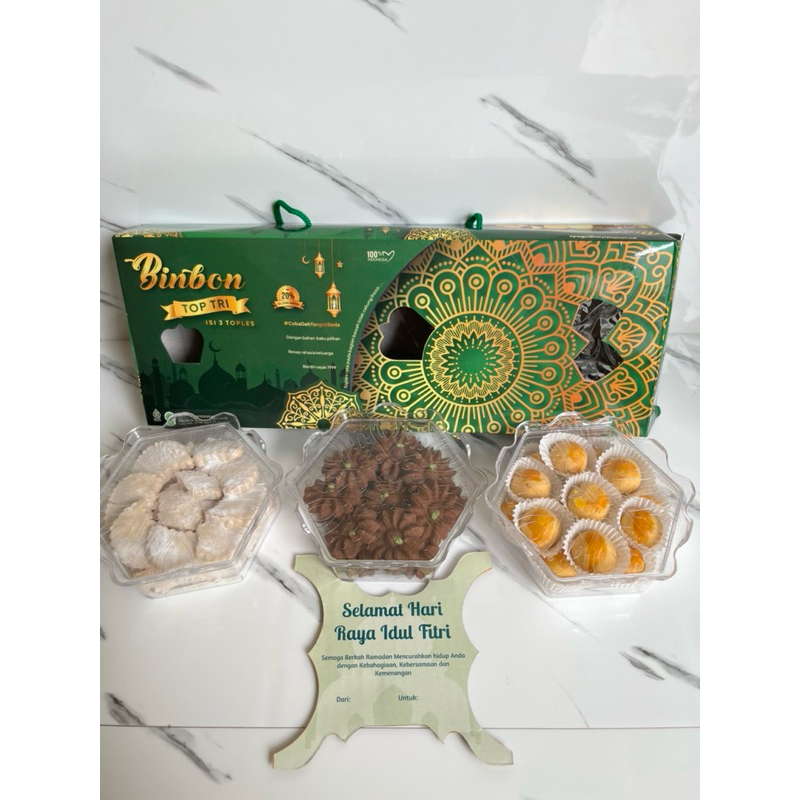 

Paket Kue Lebaran Binbon isi 3 Top Tri