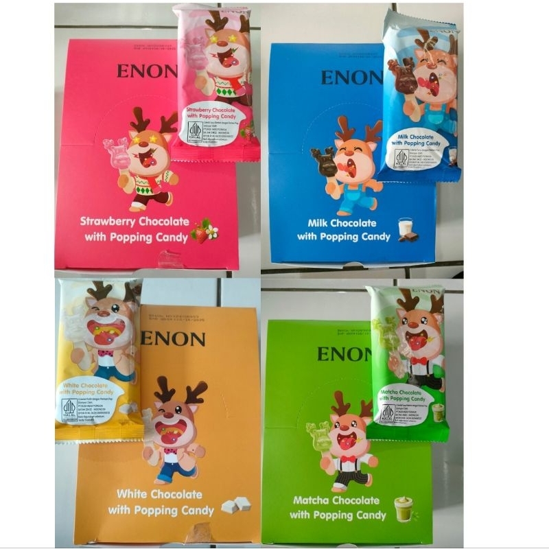 

Enon Chocolate with Popping Candy isi 15pcs