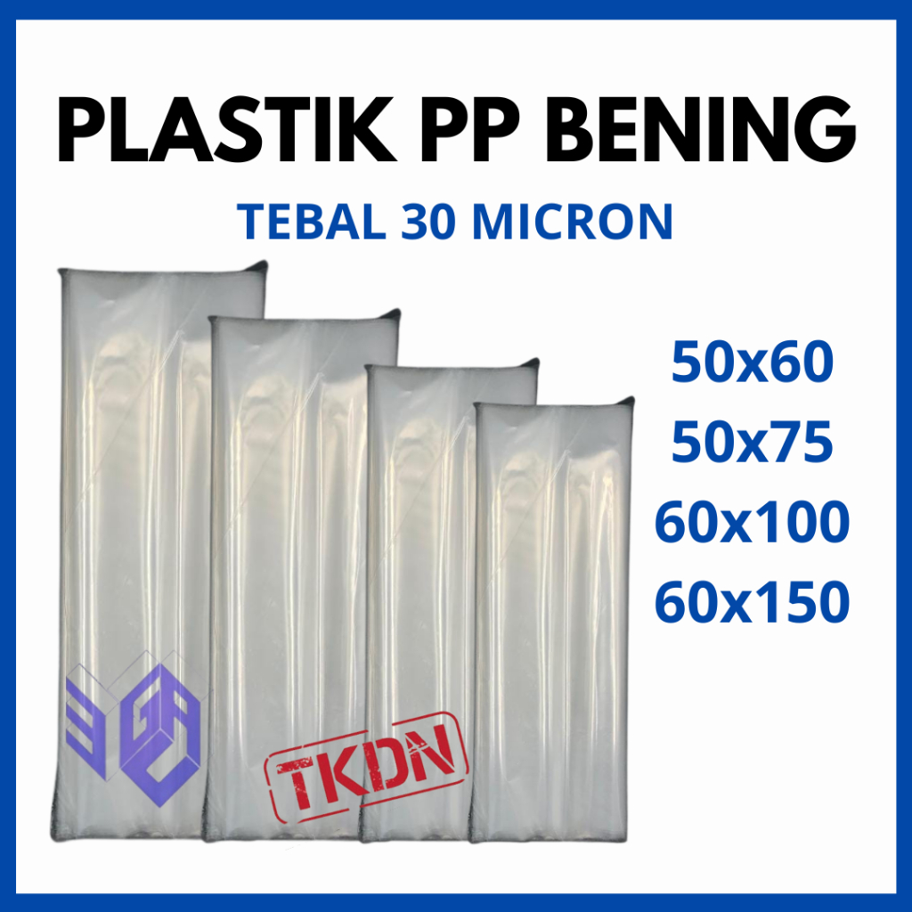 Plastik PP Bening 50x60 50x75 60x100 60x150 Isi 20 Lembar | Plastik Laundry Kiloan Kemasan makanan