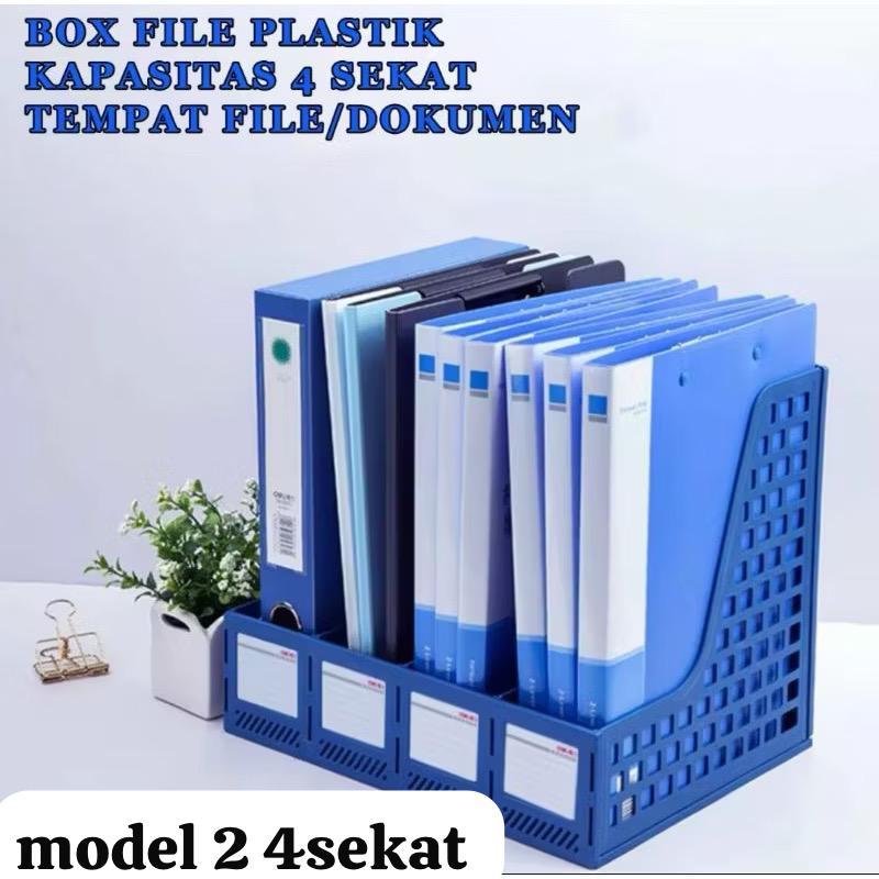 

File Box Foldable 3 4 sekat Layer Tempat Penyimpanan Dokumen Lipat 3 4Sekat