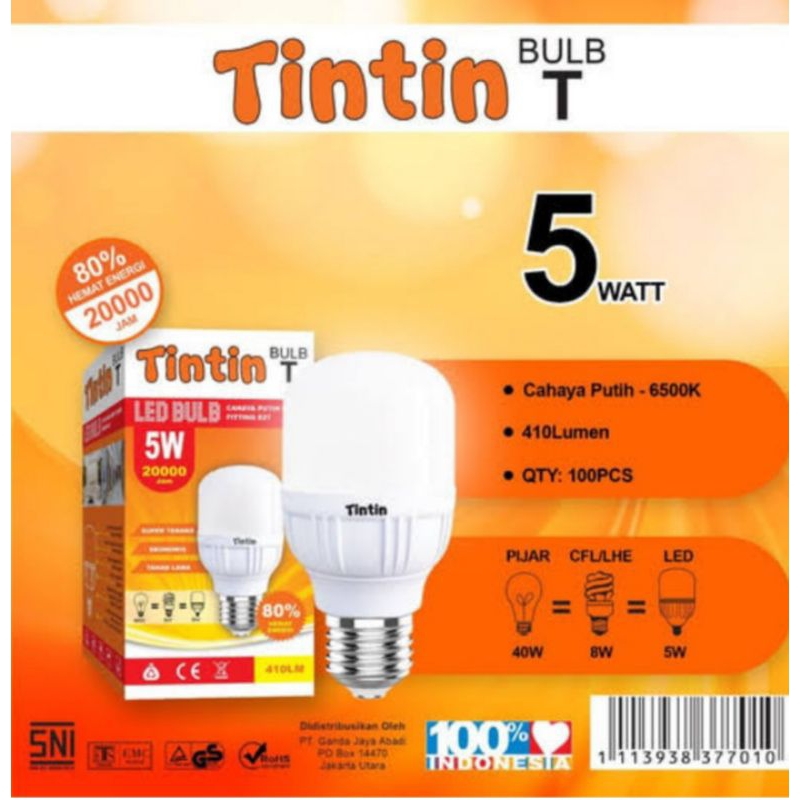 lampu tintin 5 watt