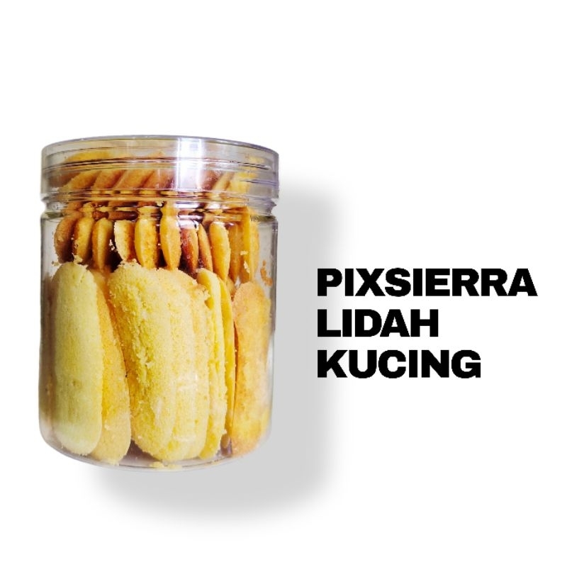 

Pixsierra Kue Lidah Kucing Jar 600ml Kue Kering Renyah Lumer