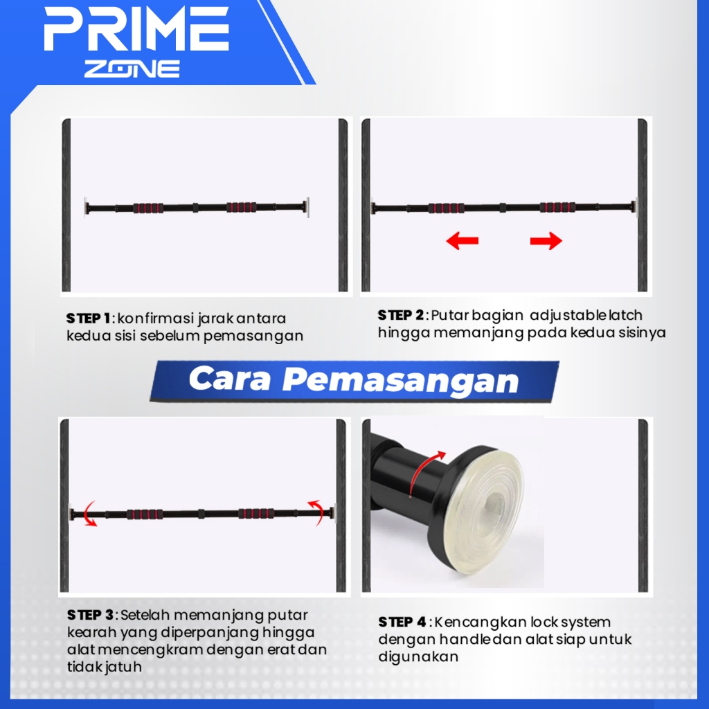DISKON BODYMASTER DOOR CHIN UP - PULL UP BAR PINTU GYM FITNESS