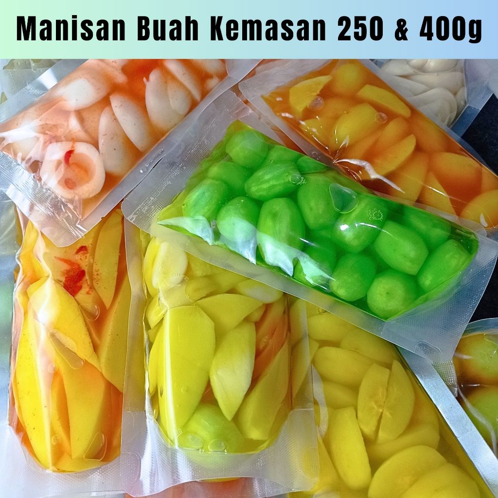 

Manisan buah 250 dan 400 gram asinan buah salak mangga kedondong anggur bogor pala pepaya bengkuang