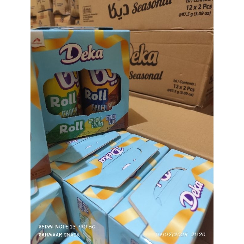 

1 dus Deka wafer roll isi 12 box instan samday