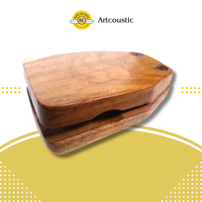 Castanet Kayu Aksesoris Alat Musik Kastanyet Kecil Castanet Klak Klak Tempel