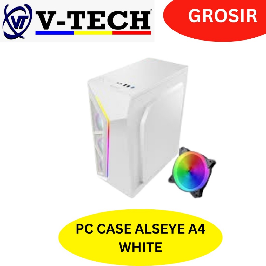 PC CASE ALSEYE A4 WHITE / CASING PC