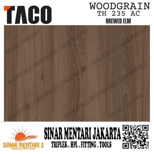 TACO HPL WOODGRAIN TH 235 AC BREWED ELM
