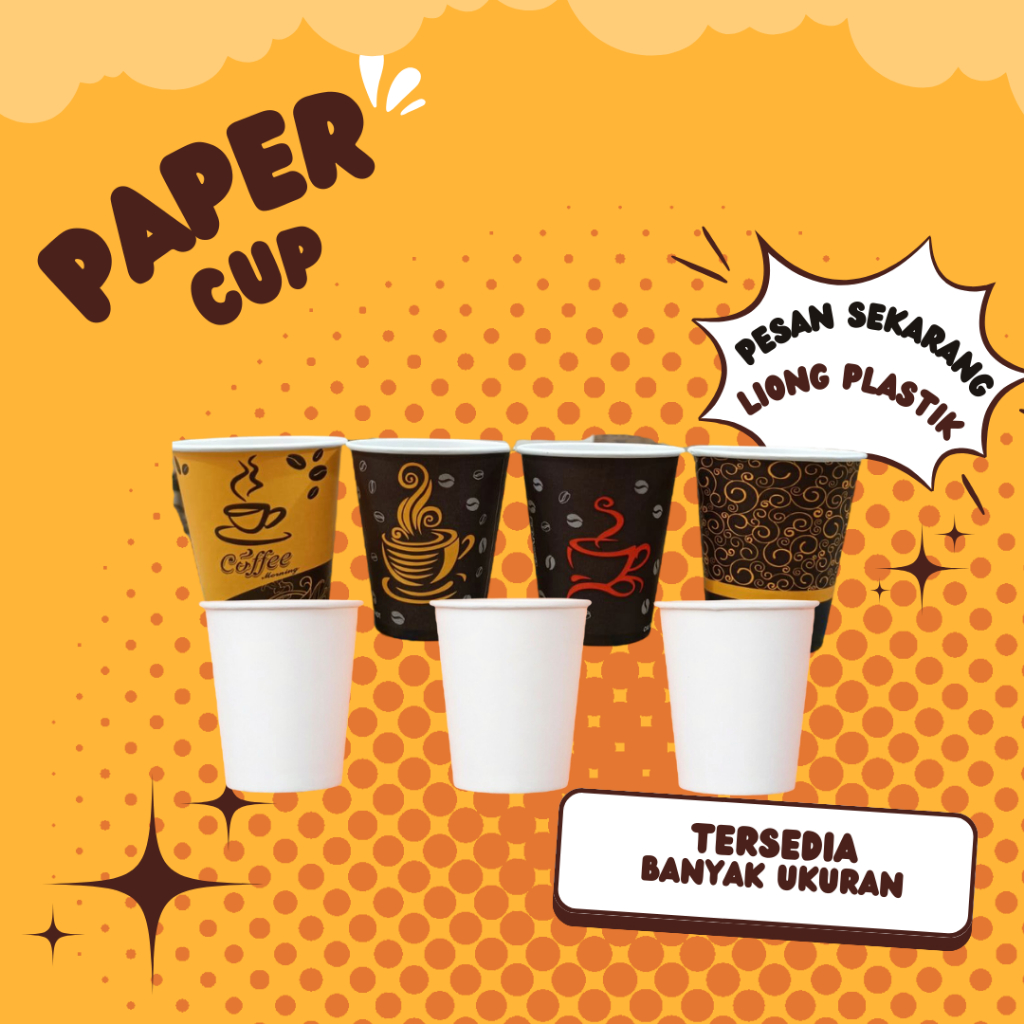 Paper Cup / Gelas kertas / Paper Cup coffee / Gelaz kertas Coffee /Per Dus