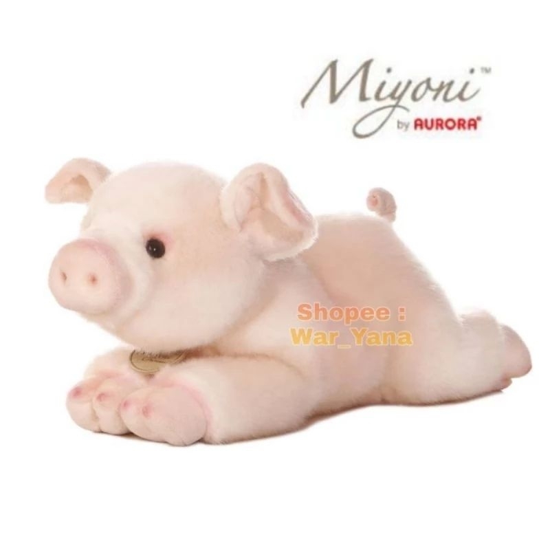 Boneka Babi Import Original Miyoni by Aurora Pig Second PL Preloved Plush Toys Stuffed Toy Stuff wil