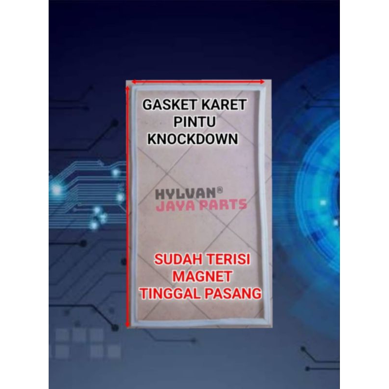 GASKET KARET PINTU KULKAS ELECTROLUX KNOCKDOWN 105 X 57 CM
