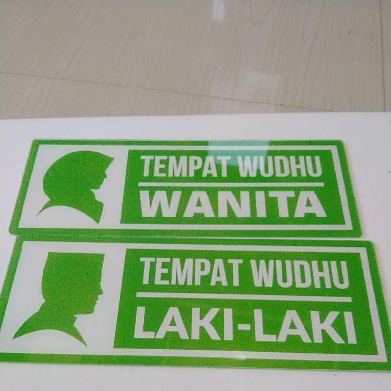 

Tempat Wudhu dan Toilet Pria/Wanita Akrilik