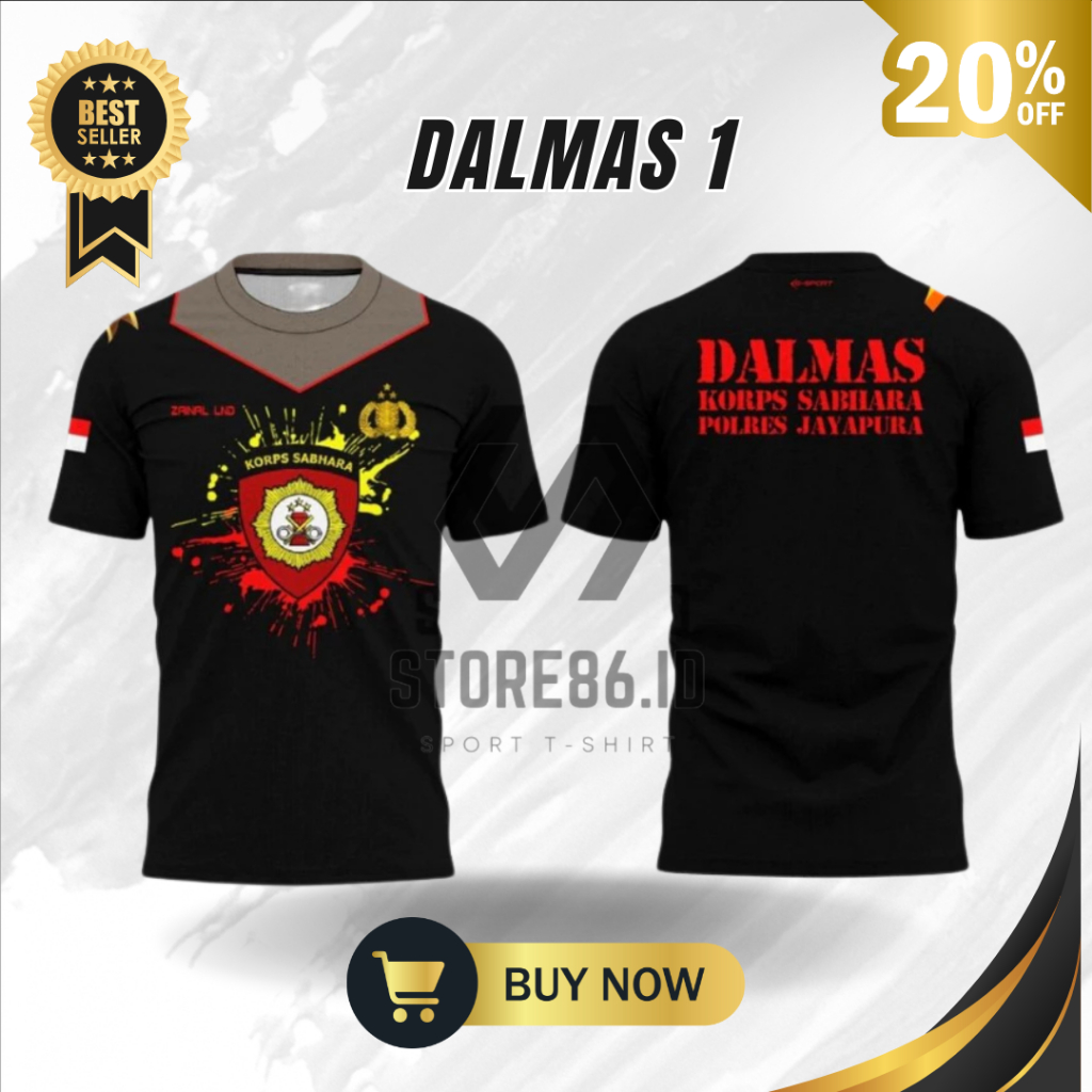 JERSEY DALMAS CUSTOM FULL PRINT SUBLIME / KAOS DALMAS DRIFIT / JERSEY DALMAS / FULL PRINTING