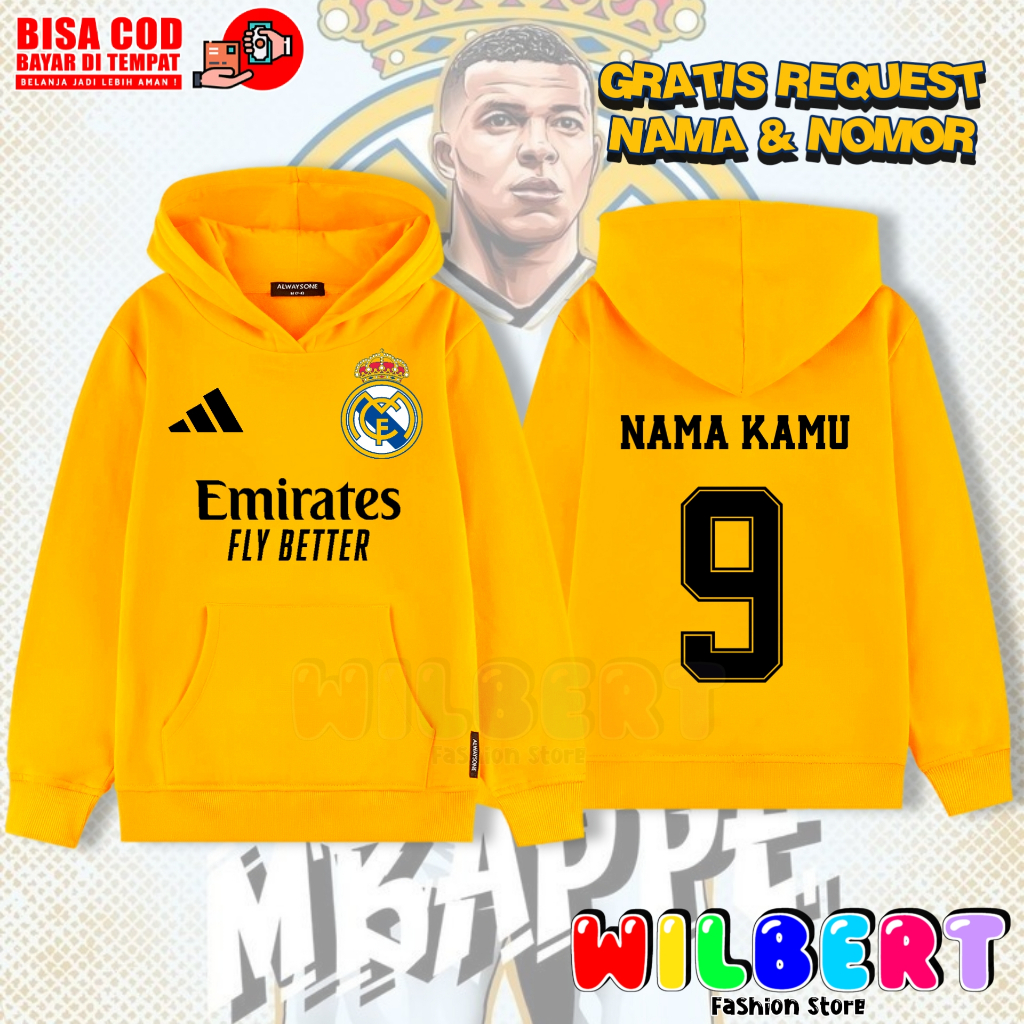 Bergaransi Hoodie Anak Realmadrid / Jaket Anak Real Madrid Jaket Bola Anak