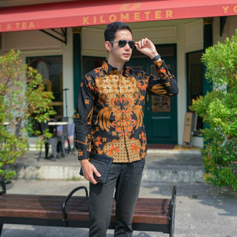 kemeja batik pria SLIMFIT katun premium baturaden brahmana arshaka