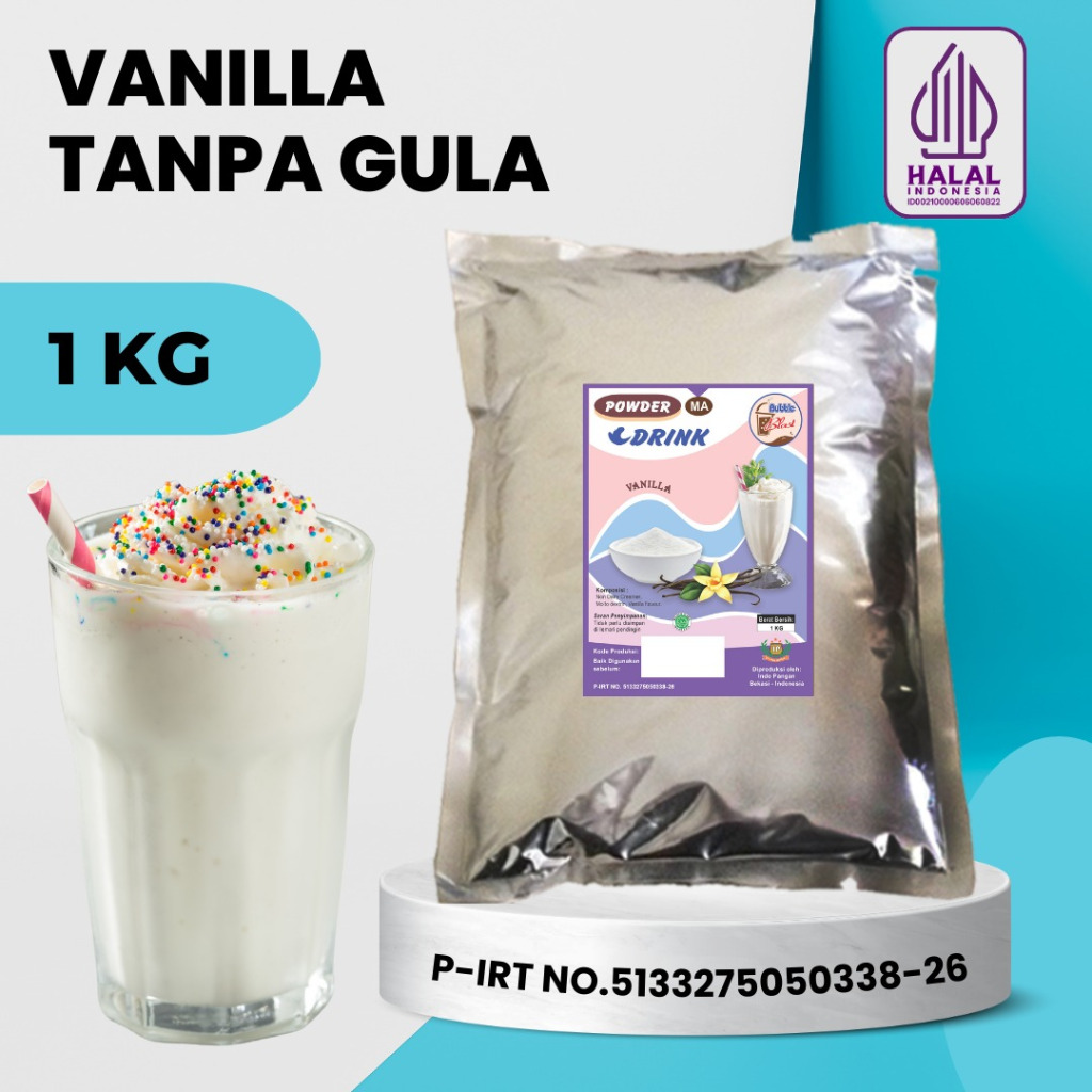 

Bubuk VANILLA 1 KG - Bubuk Minuman Rasa Vanila - Powder Vanilla Plain